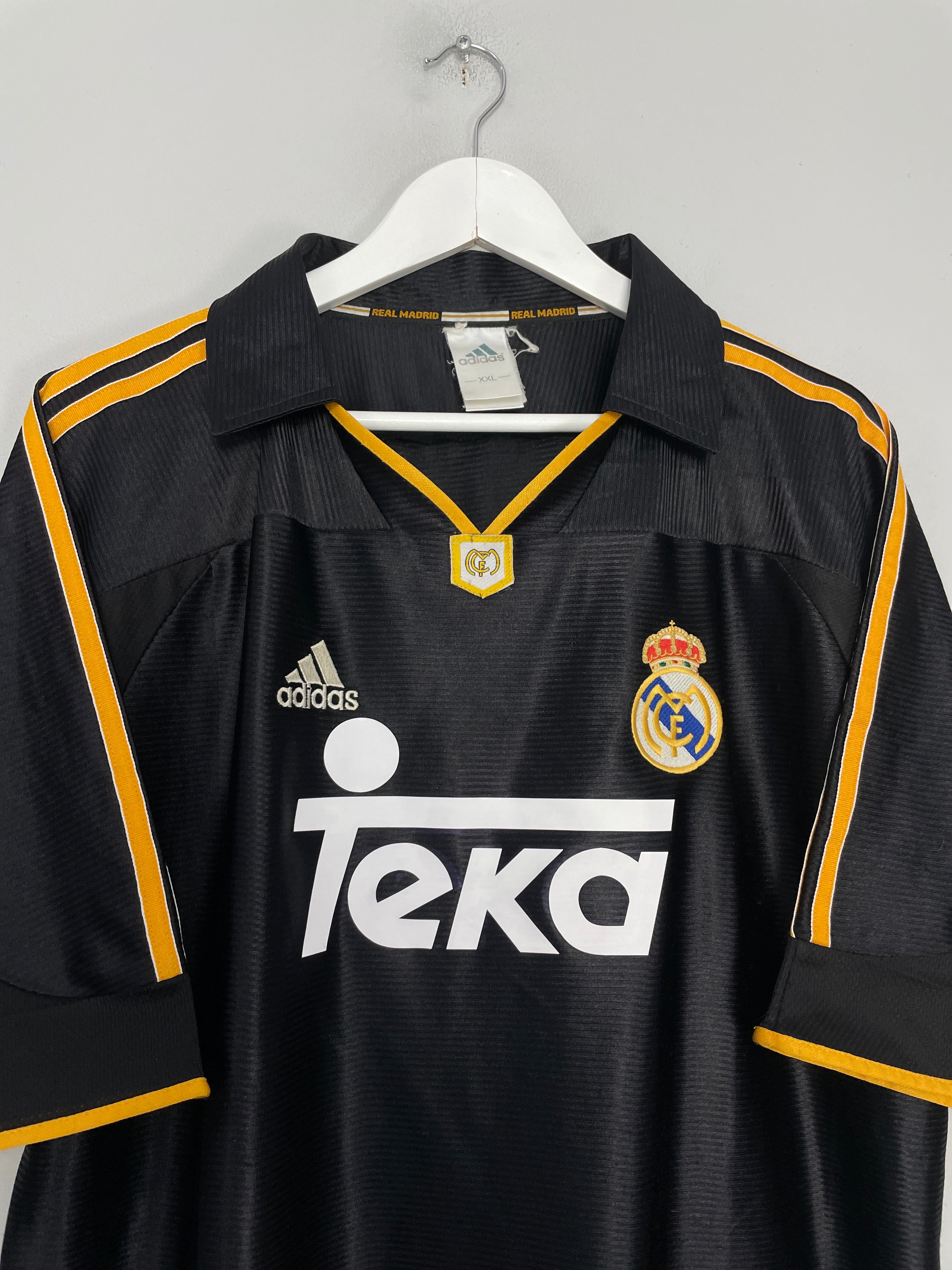 Shop 1999/01 REAL MADRID AWAY SHIRT (XXL) ADIDAS, classic football shirts, vintage football shirts & retro soccer jerseys at Cult Kits