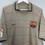 Shop 2003/04 BARCELONA RONALDINHO #10 AWAY SHIRT (XL) NIKE, classic football shirts, vintage football shirts & retro soccer jerseys at Cult Kits