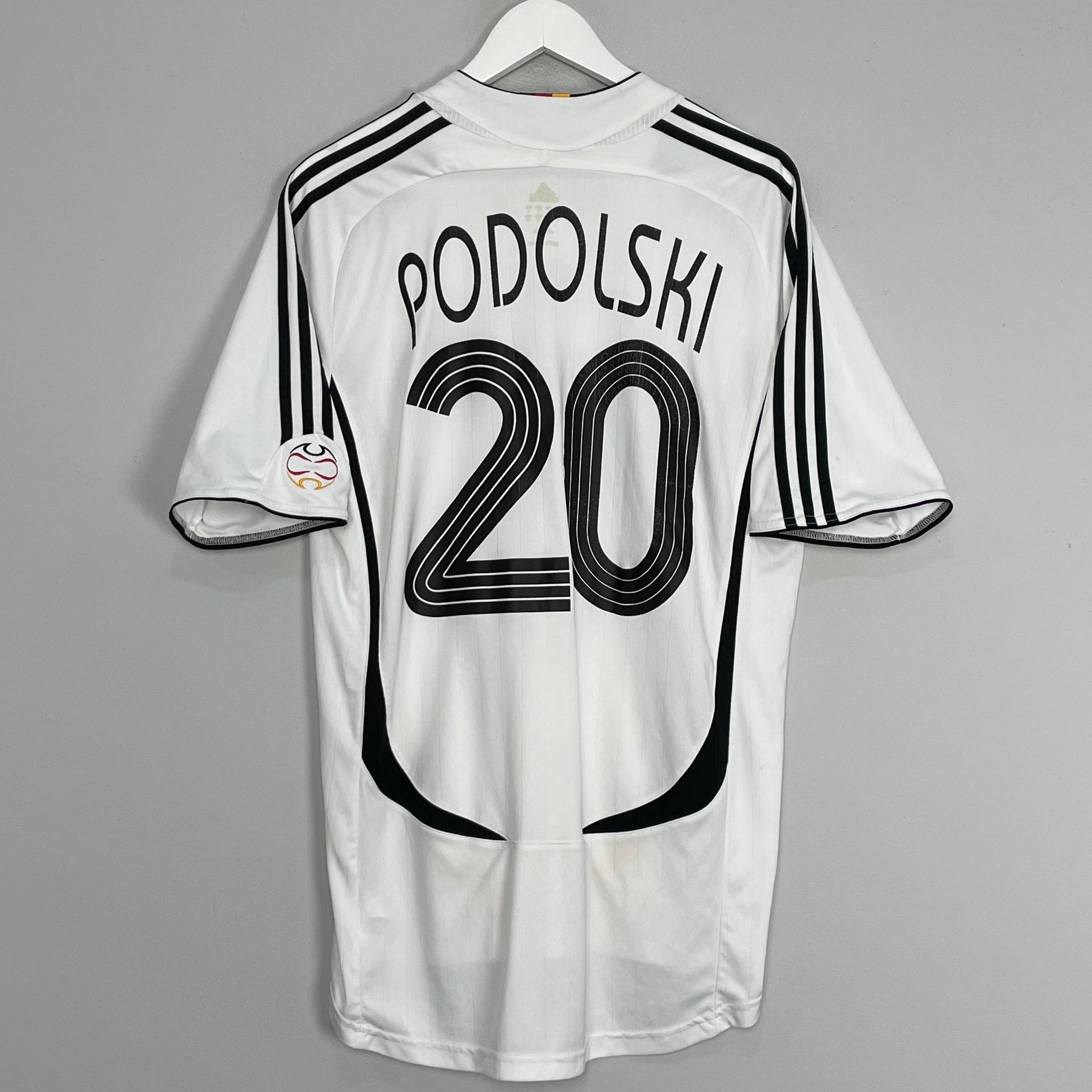 Shop 2006/07 GERMANY PODOLSKI #20 HOME SHIRT (L) ADIDAS, classic football shirts, vintage football shirts & retro soccer jerseys at Cult Kits