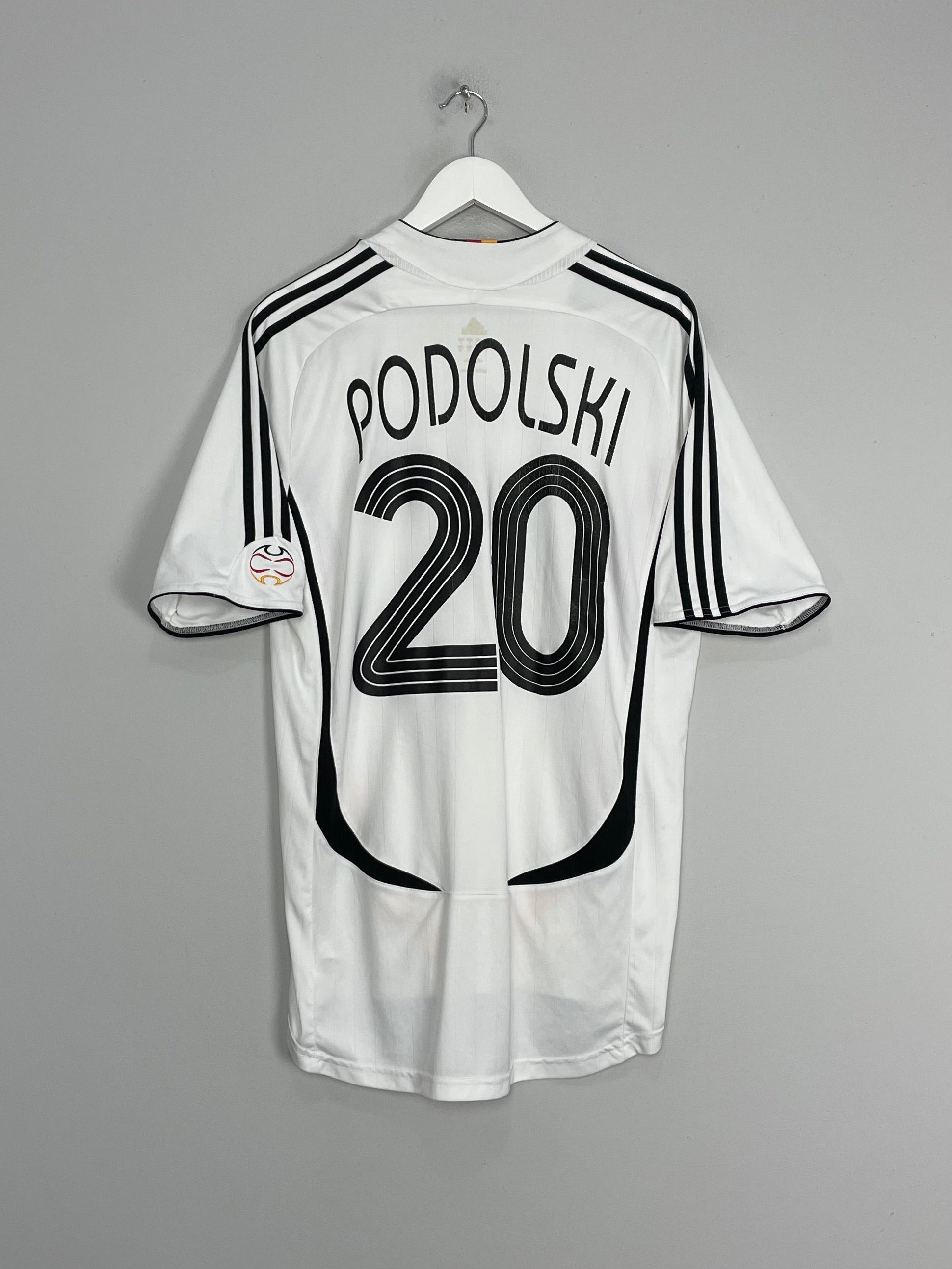 Shop 2006/07 GERMANY PODOLSKI #20 HOME SHIRT (L) ADIDAS, classic football shirts, vintage football shirts & retro soccer jerseys at Cult Kits