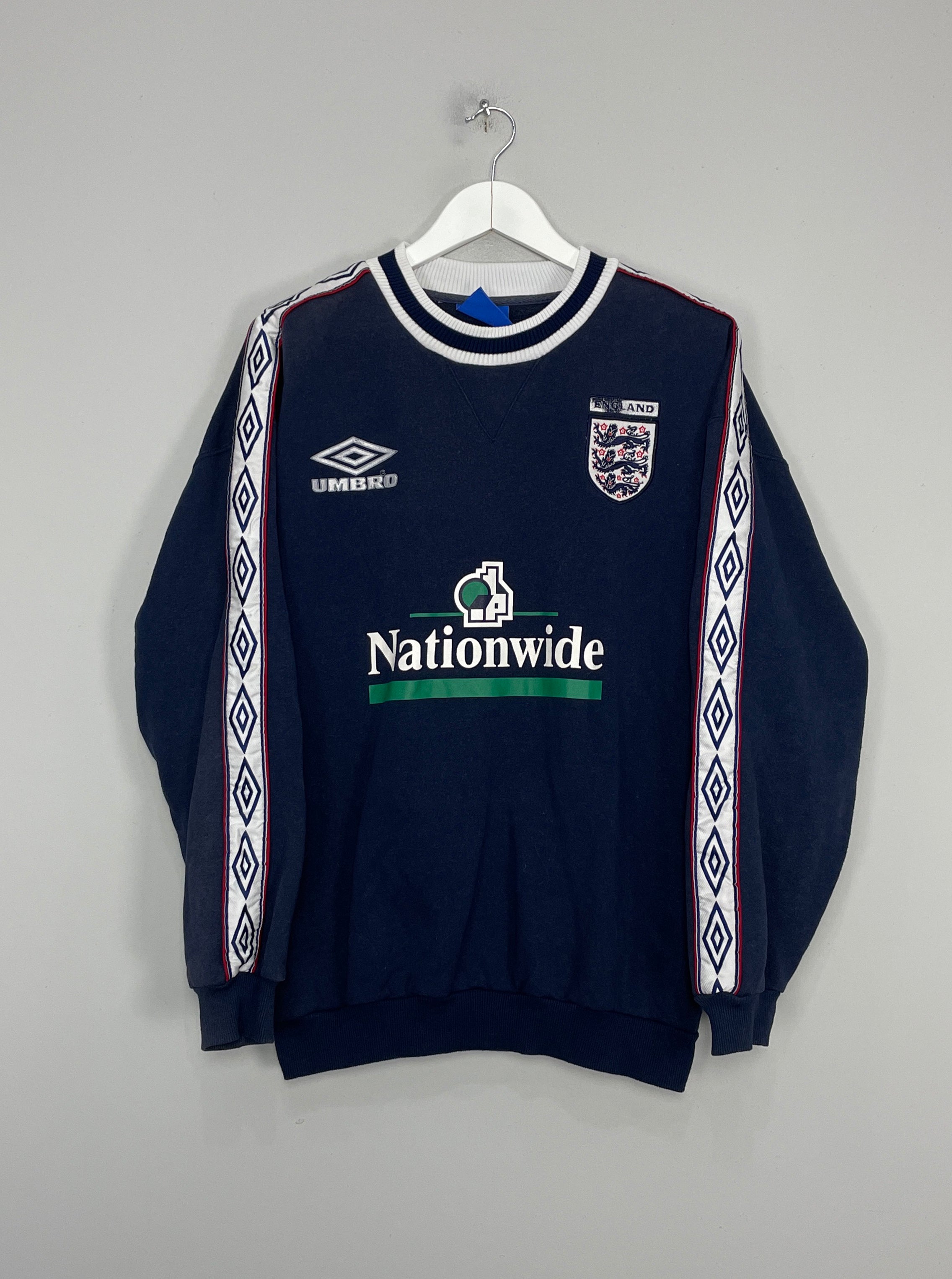 Shop 1999/00 ENGLAND JUMPER (L) UMBRO, classic football shirts, vintage football shirts & retro soccer jerseys at Cult Kits
