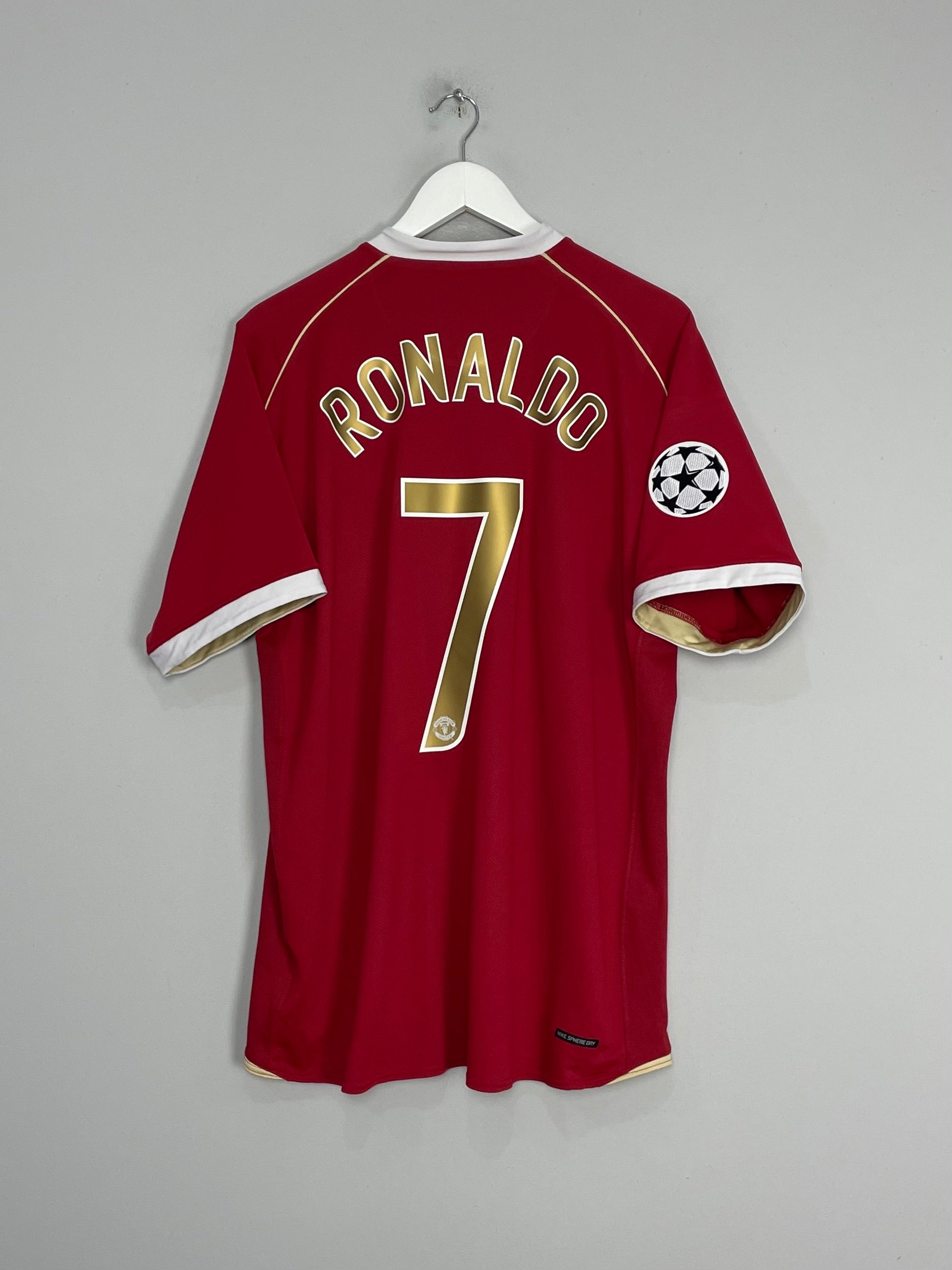 Shop 2006/07 MANCHESTER UNITED RONALDO #7 C/L HOME SHIRT (XL) NIKE, classic football shirts, vintage football shirts & retro soccer jerseys at Cult Kits