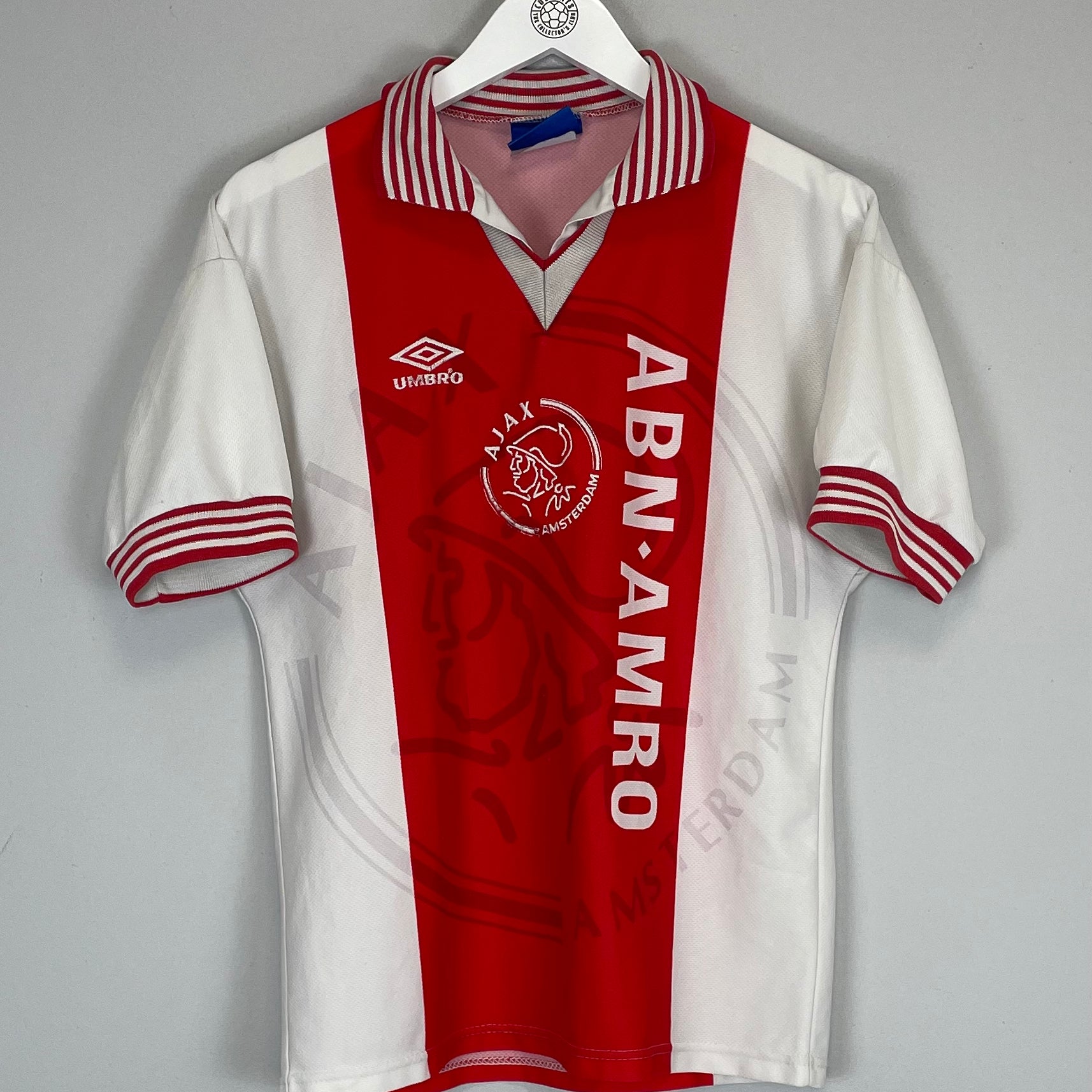 Shop 1995/96 AJAX HOME SHIRT (S) UMBRO, classic football shirts, vintage football shirts & retro soccer jerseys at Cult Kits