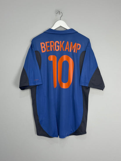 2000/02 NETHERLANDS BERGKAMP #10 AWAY SHIRT (XL) NIKE