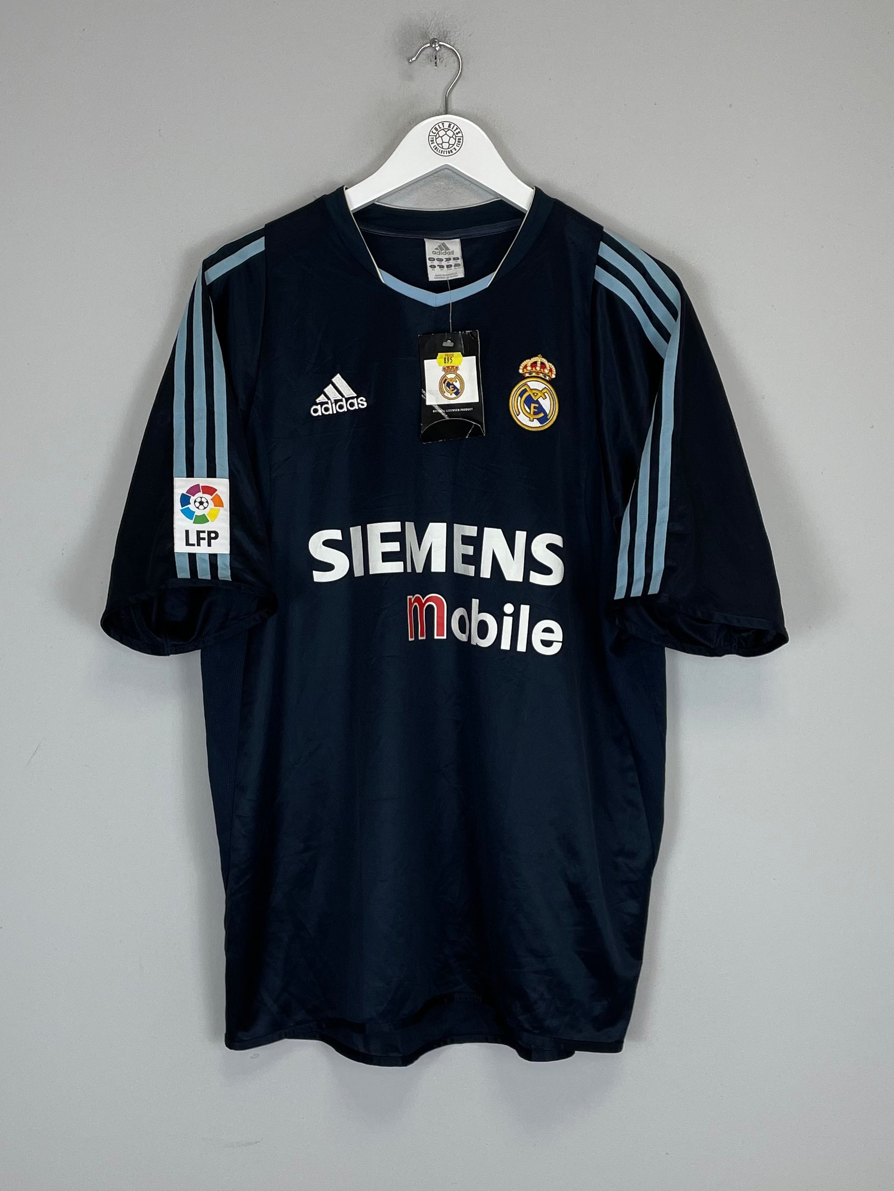 Shop 2003/04 REAL MADRID RONALDO #9 *BNWT* AWAY SHIRT (XL) ADIDAS, classic football shirts, vintage football shirts & retro soccer jerseys at Cult Kits