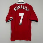 Shop 2004/06 MANCHESTER UNITED RONALDO #7 HOME SHIRT (L) NIKE, classic football shirts, vintage football shirts & retro soccer jerseys at Cult Kits