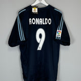 Shop 2003/04 REAL MADRID RONALDO #9 *BNWT* AWAY SHIRT (XL) ADIDAS, classic football shirts, vintage football shirts & retro soccer jerseys at Cult Kits