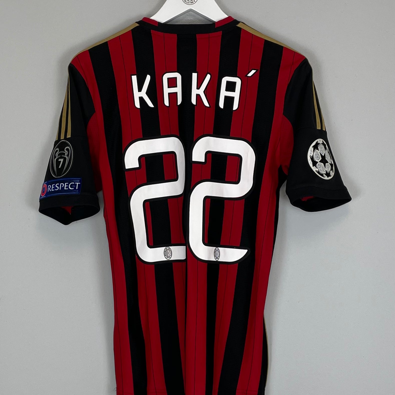 Shop 2013/14 AC MILAN KAKA #22 C/L HOME SHIRT (S) ADIDAS, classic football shirts, vintage football shirts & retro soccer jerseys at Cult Kits