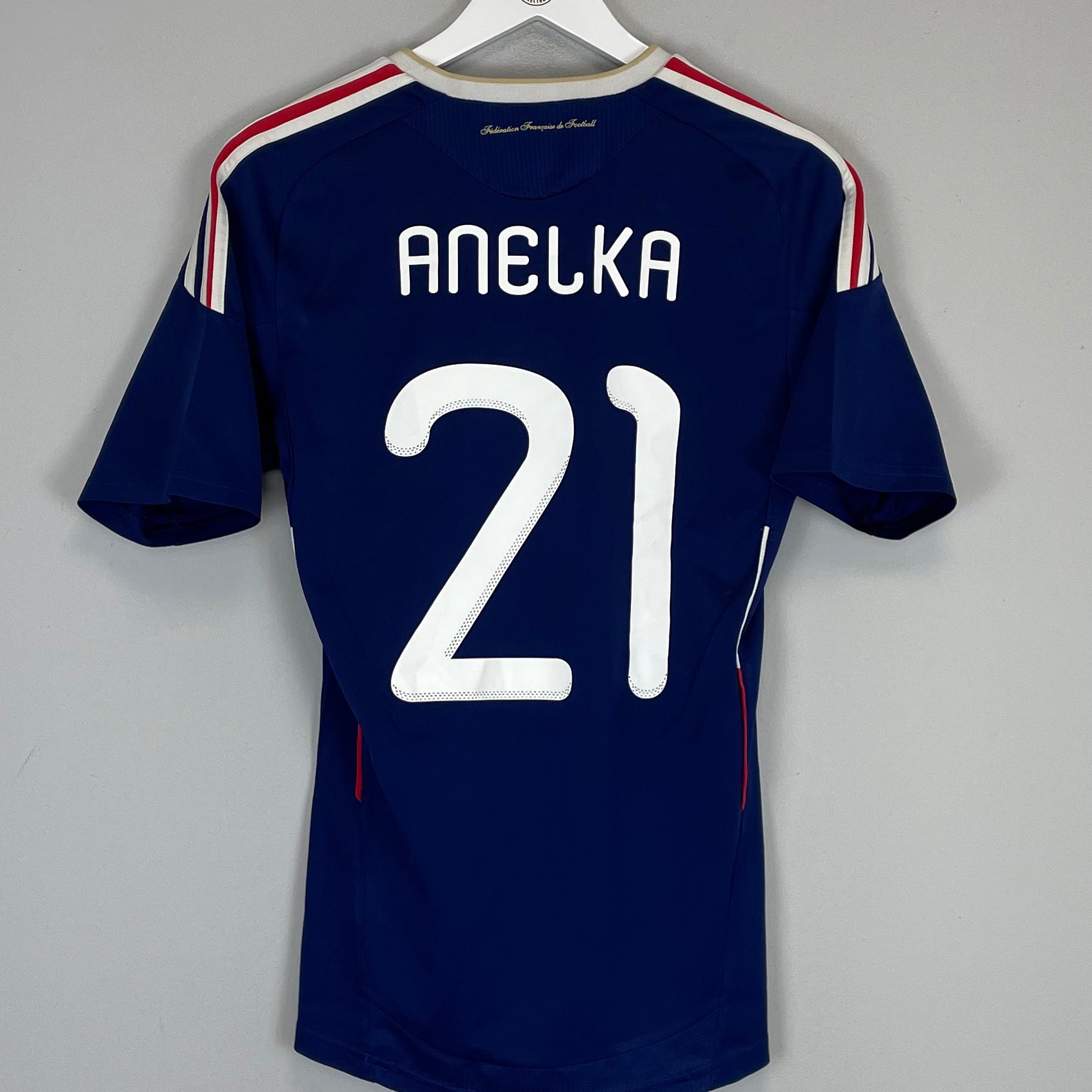 Shop 2009/10 FRANCE ANELKA #21 HOME SHIRT (S) ADIDAS, classic football shirts, vintage football shirts & retro soccer jerseys at Cult Kits