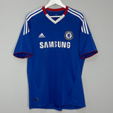 Shop 2010/11 CHELSEA DROGBA #11 HOME SHIRT (L) ADIDAS, classic football shirts, vintage football shirts & retro soccer jerseys at Cult Kits