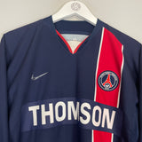 2003/04 PSG #10 L/S HOME SHIRT (M) NIKE