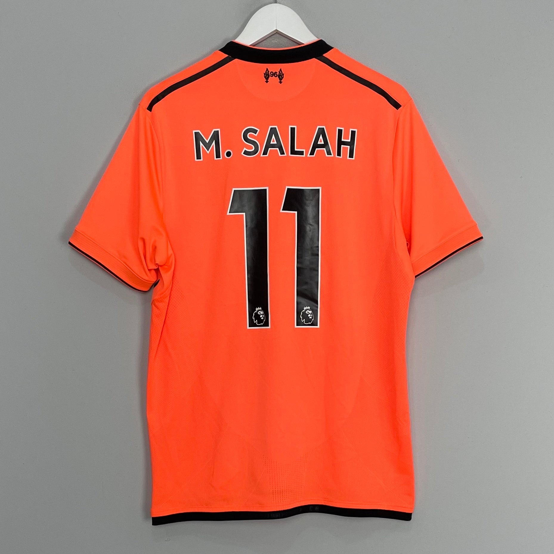 Shop 2017/18 LIVERPOOL M.SALAH #11 *125 YEARS* THIRD SHIRT (L) NEW BALANCE, classic football shirts, vintage football shirts & retro soccer jerseys at Cult Kits
