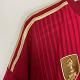 Shop 2013/15 SPAIN A.INIESTA #6 HOME SHIRT (M) ADIDAS, classic football shirts, vintage football shirts & retro soccer jerseys at Cult Kits