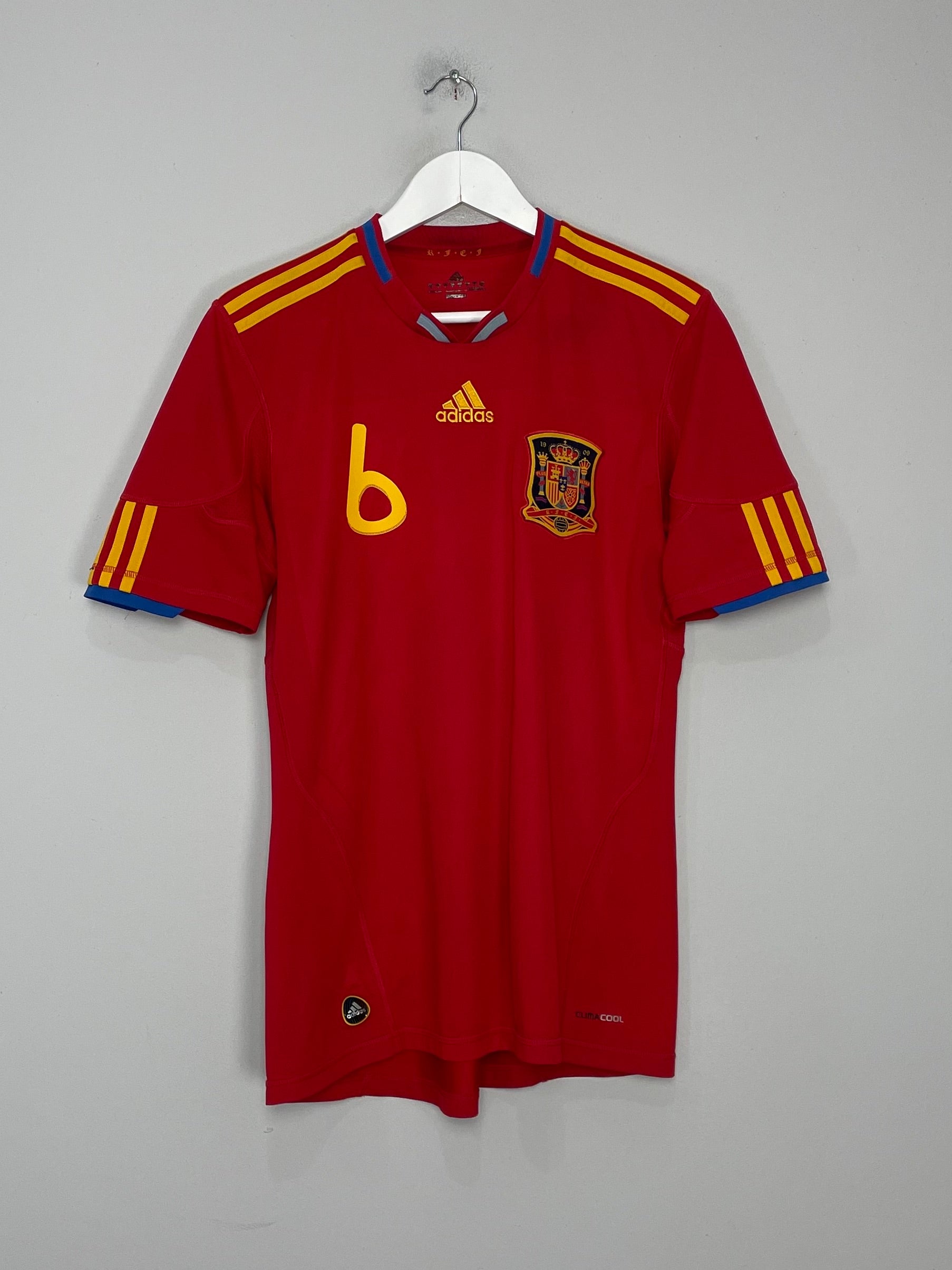 Shop 2010/11 SPAIN A.INIESTA #6 HOME SHIRT (M) ADIDAS, classic football shirts, vintage football shirts & retro soccer jerseys at Cult Kits