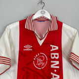 1995/96 AJAX HOME SHIRT (S) UMBRO