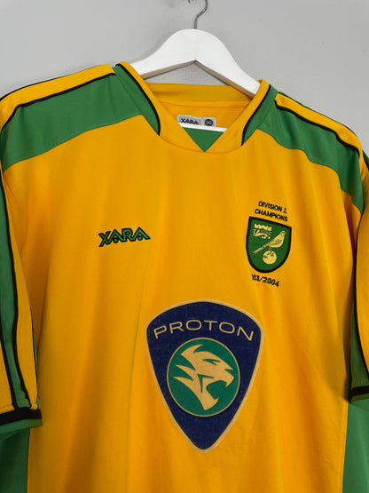 2004 NORWICH CITY *DIVISION 1 CHAMPIONS* HOME SHIRT (XL) XARA