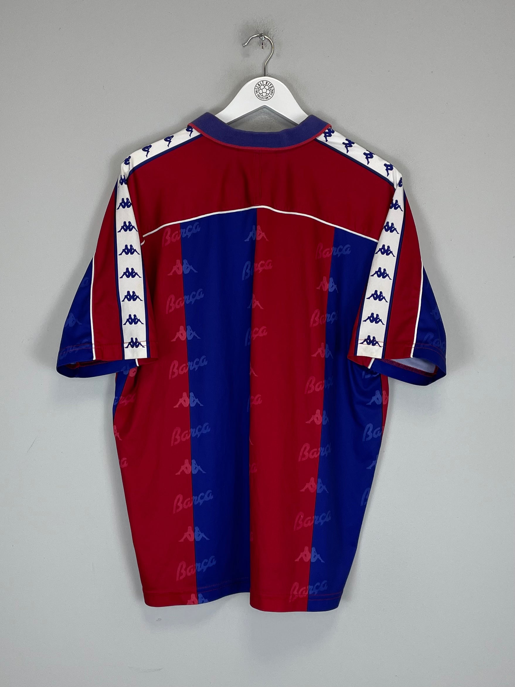 Shop 1992/95 BARCELONA HOME SHIRT (L) KAPPA, classic football shirts, vintage football shirts & retro soccer jerseys at Cult Kits