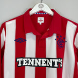 2010/11 RANGERS DIOUF #17 L/S AWAY SHIRT (L) UMBRO