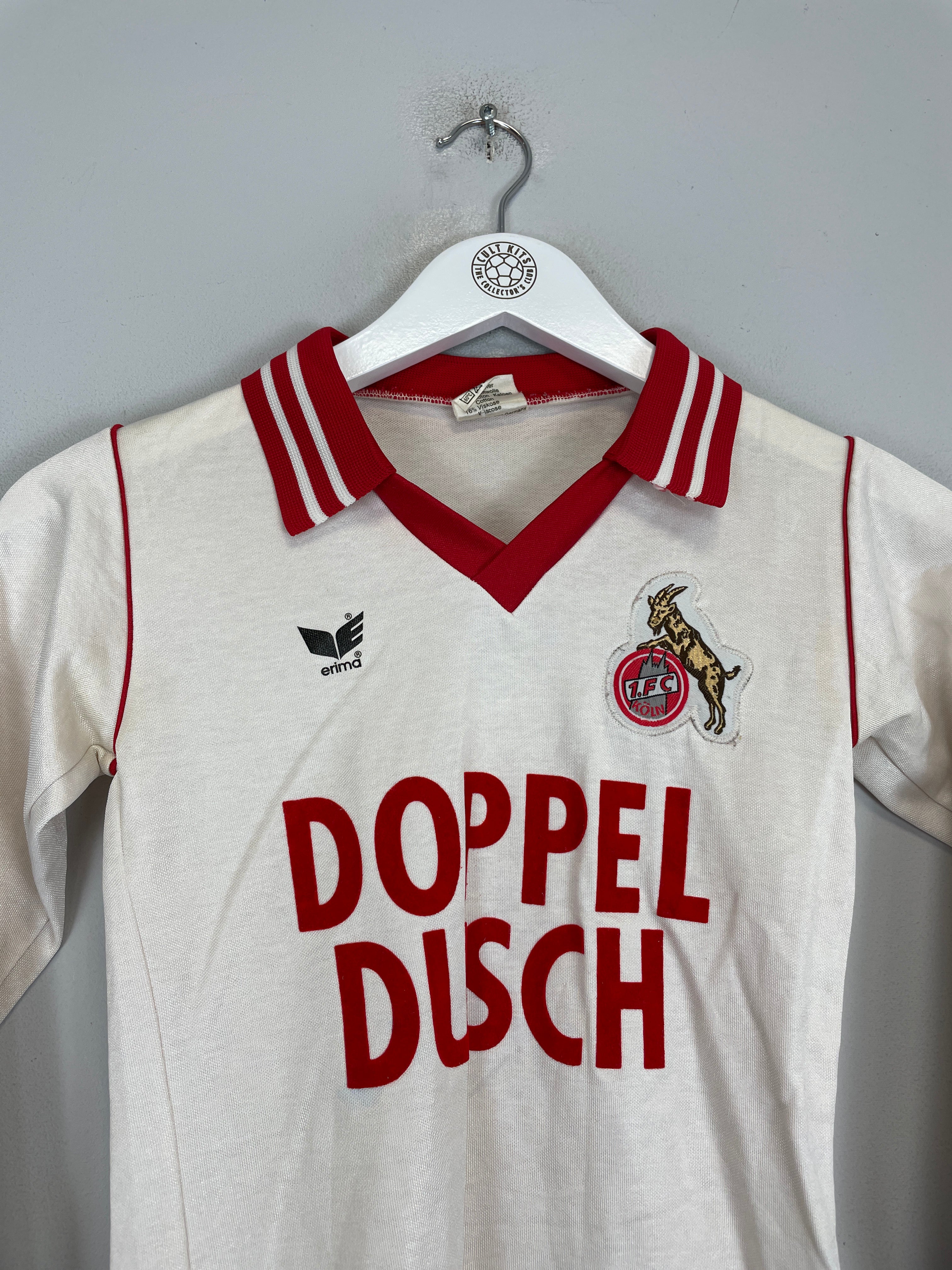 Shop 1983/85 FC KOLN L/S HOME SHIRT (XS.KIDS) ERIMA, classic football shirts, vintage football shirts & retro soccer jerseys at Cult Kits