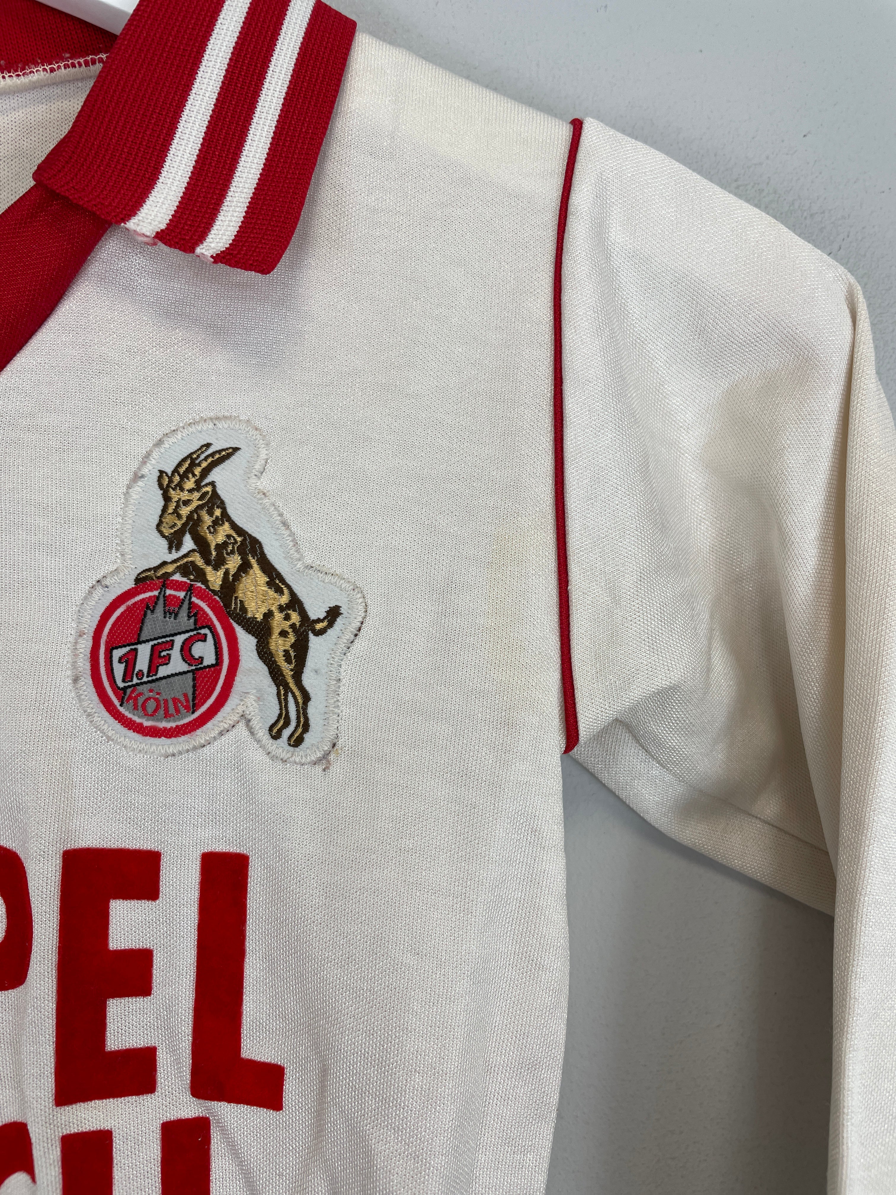 Shop 1983/85 FC KOLN L/S HOME SHIRT (XS.KIDS) ERIMA, classic football shirts, vintage football shirts & retro soccer jerseys at Cult Kits