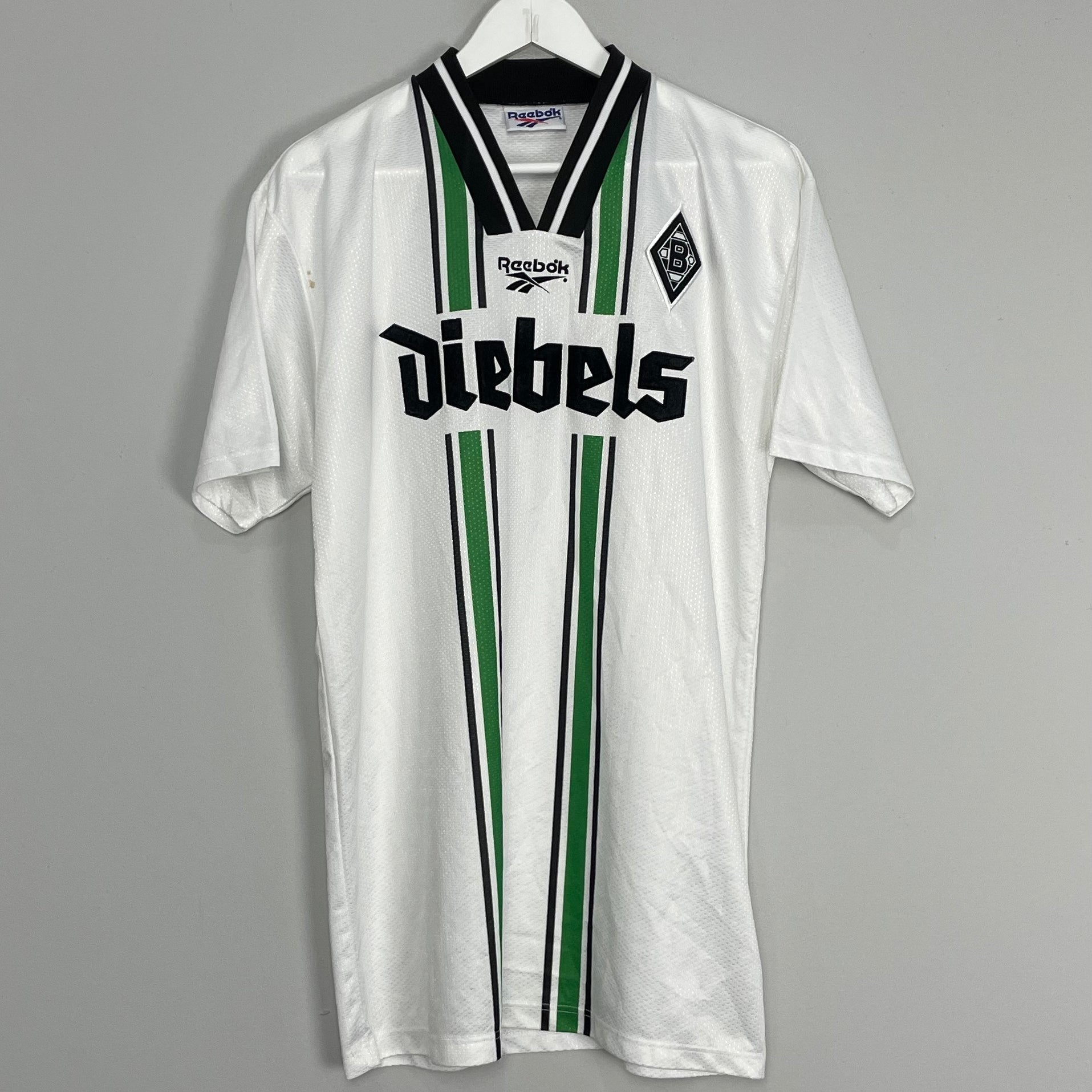 Shop 1996/97 BORUSSIA MONCHENGLADBACH HOME SHIRT (L) REEBOK, classic football shirts, vintage football shirts & retro soccer jerseys at Cult Kits
