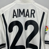 Shop 2000/01 VALENCIA AIMAR #22 HOME SHIRT (L) NIKE, classic football shirts, vintage football shirts & retro soccer jerseys at Cult Kits
