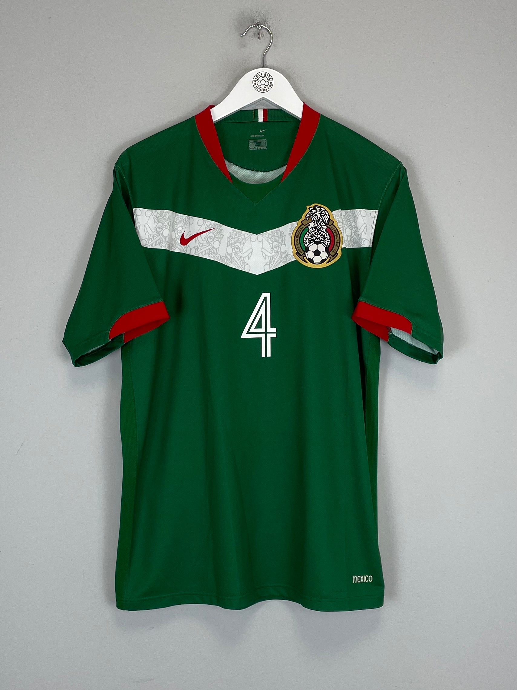 Shop 2006 MEXICO R.MARQUEZ #4 HOME SHIRT (L) NIKE, classic football shirts, vintage football shirts & retro soccer jerseys at Cult Kits