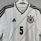 2012/14 GERMANY HUMMELS #5 HOME SHIRT (M) ADIDAS