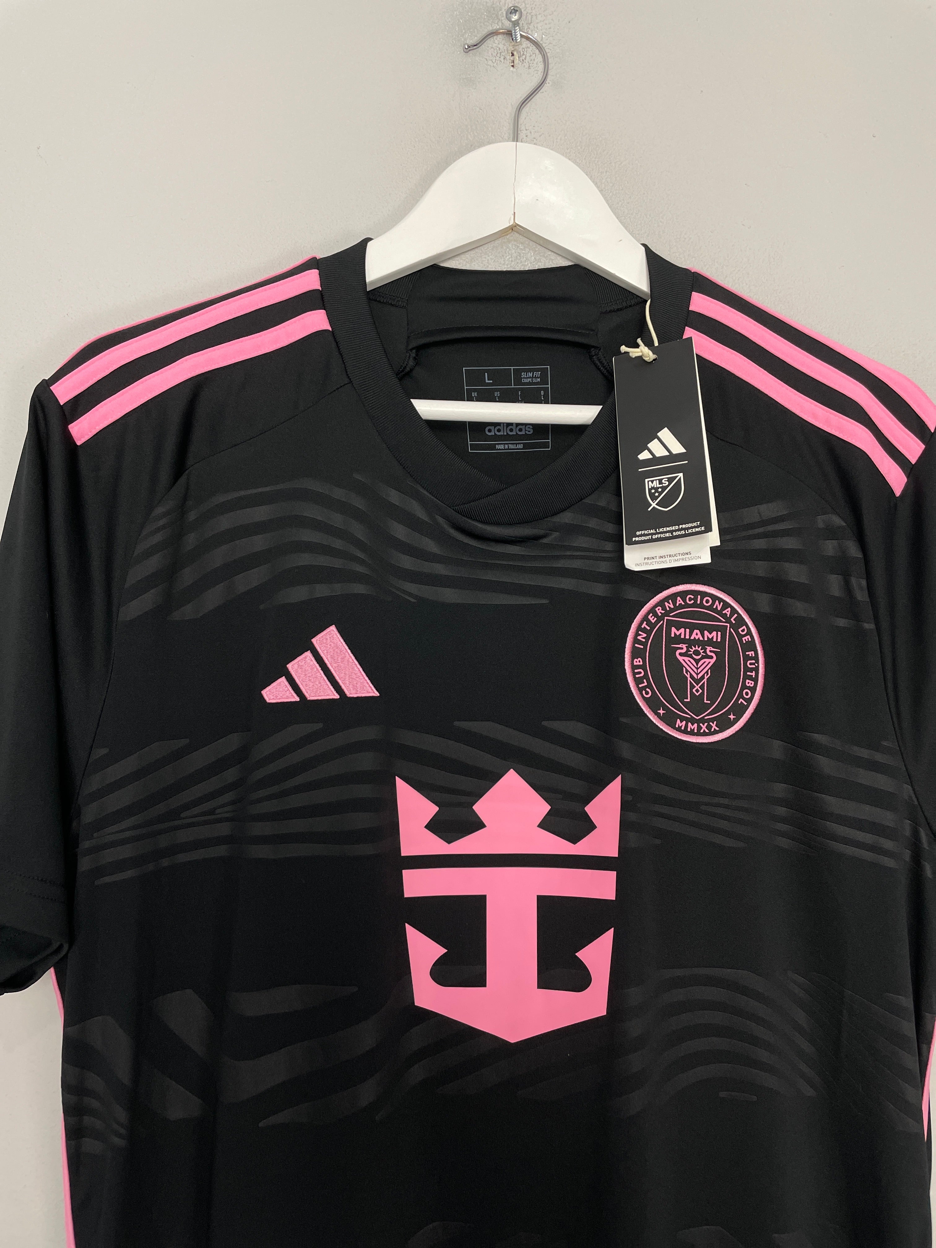 Shop 2023/24 INTER MIAMI MESSI #10 *BNWT* AWAY SHIRT (L) ADIDAS, classic football shirts, vintage football shirts & retro soccer jerseys at Cult Kits