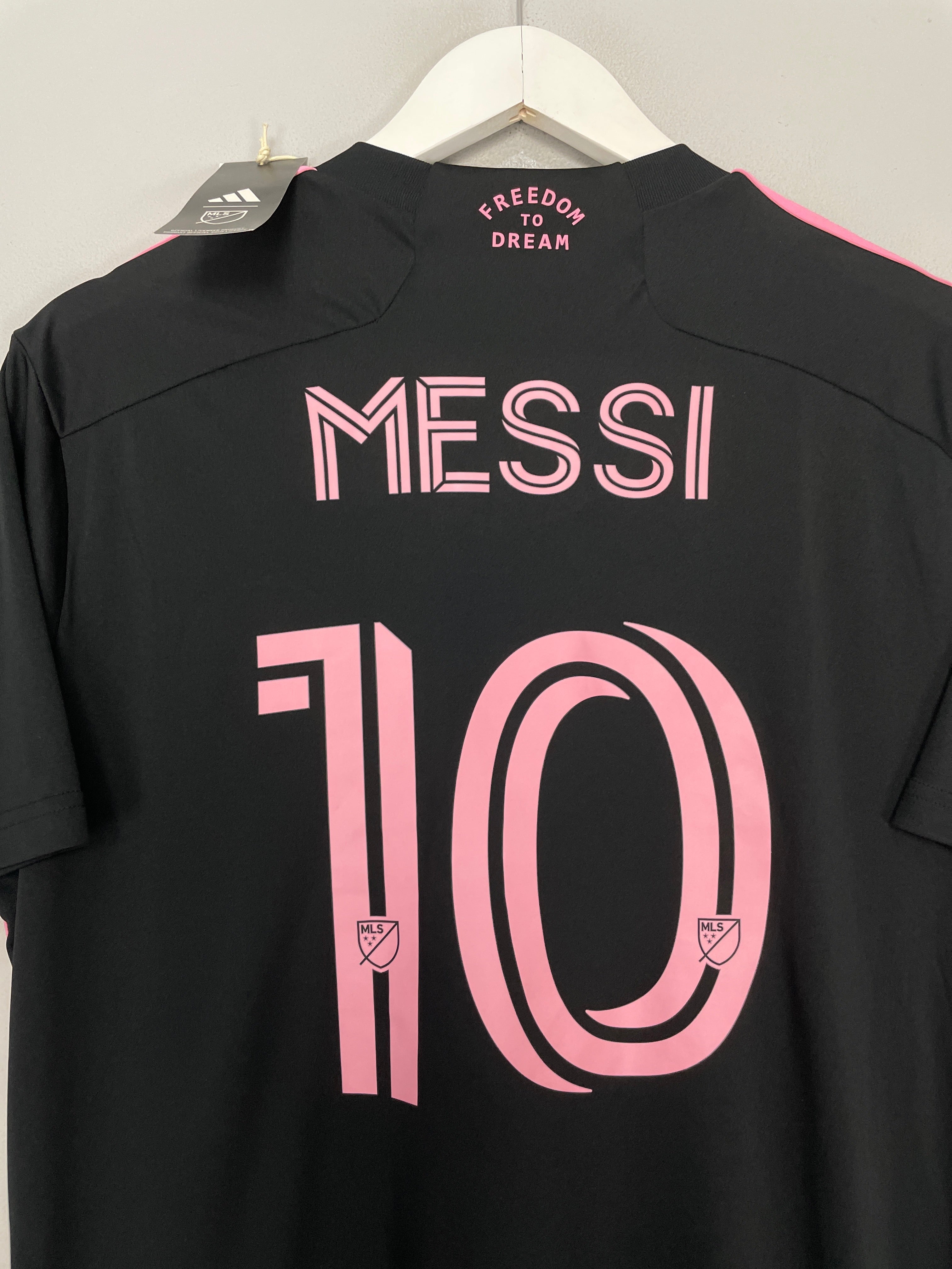 Shop 2023/24 INTER MIAMI MESSI #10 *BNWT* AWAY SHIRT (L) ADIDAS, classic football shirts, vintage football shirts & retro soccer jerseys at Cult Kits