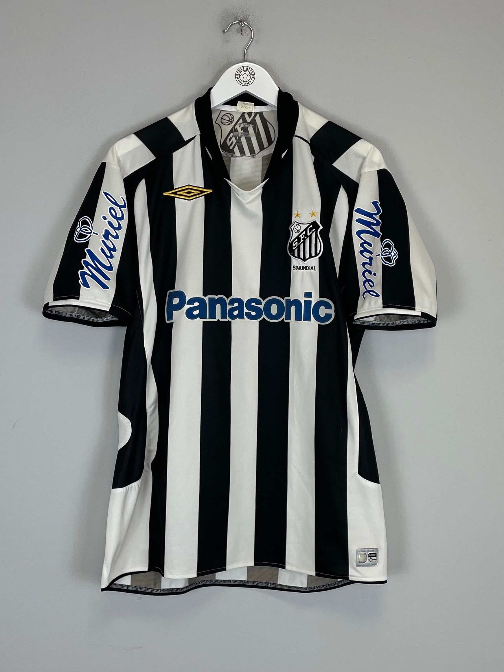 Shop 2005 SANTOS AWAY SHIRT (L) UMBRO, classic football shirts, vintage football shirts & retro soccer jerseys at Cult Kits