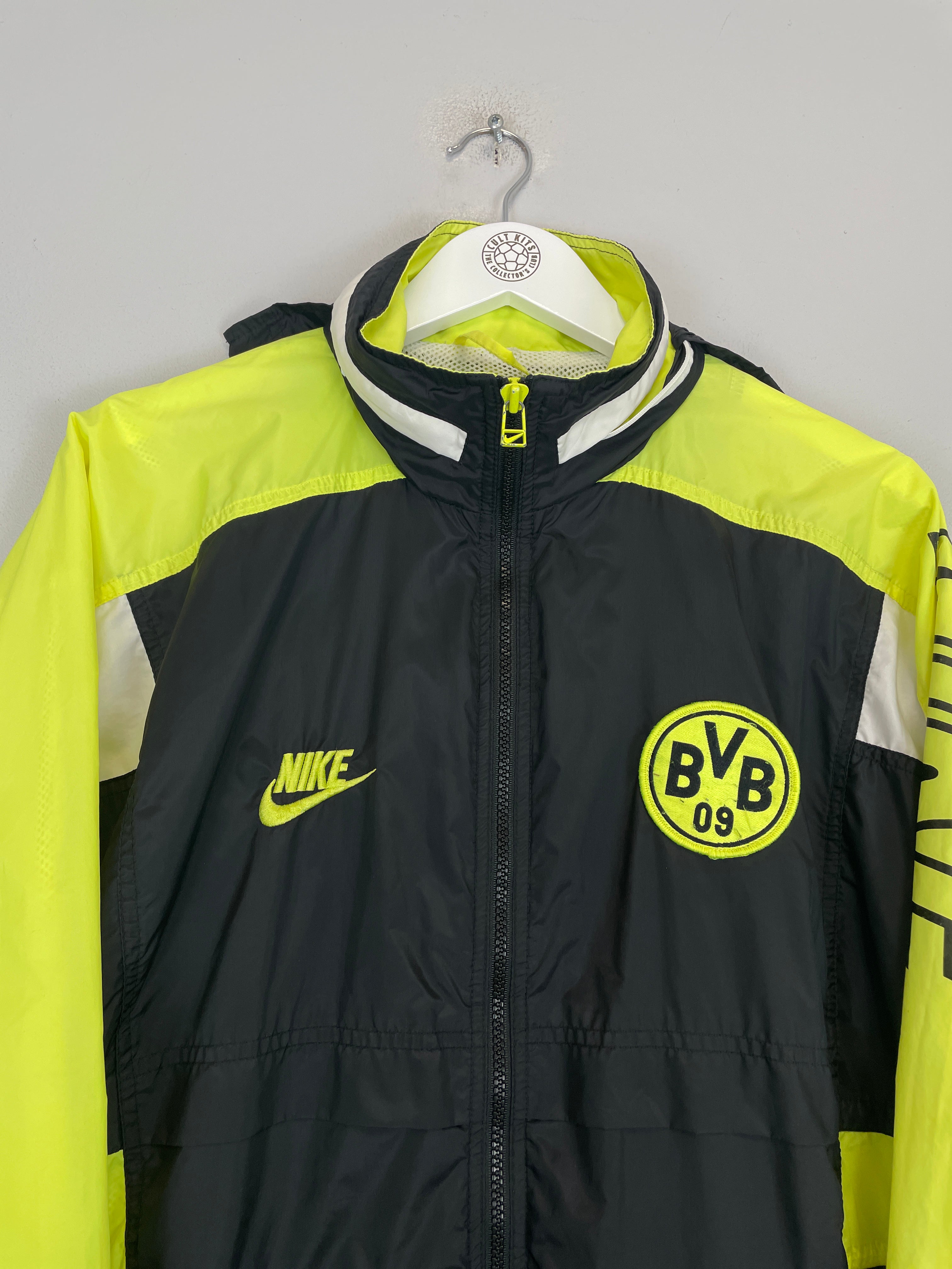 Shop 1996/97 DORTMUND TRACK JACKET (M) NIKE, classic football shirts, vintage football shirts & retro soccer jerseys at Cult Kits