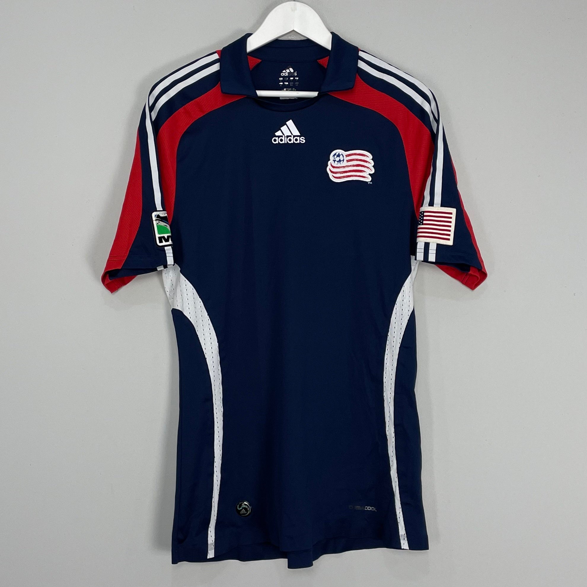 Shop 2007/08 NEW ENGLAND REVOLUTION *PLAYER ISSUE* HOME SHIRT (L) ADIDAS, classic football shirts, vintage football shirts & retro soccer jerseys at Cult Kits