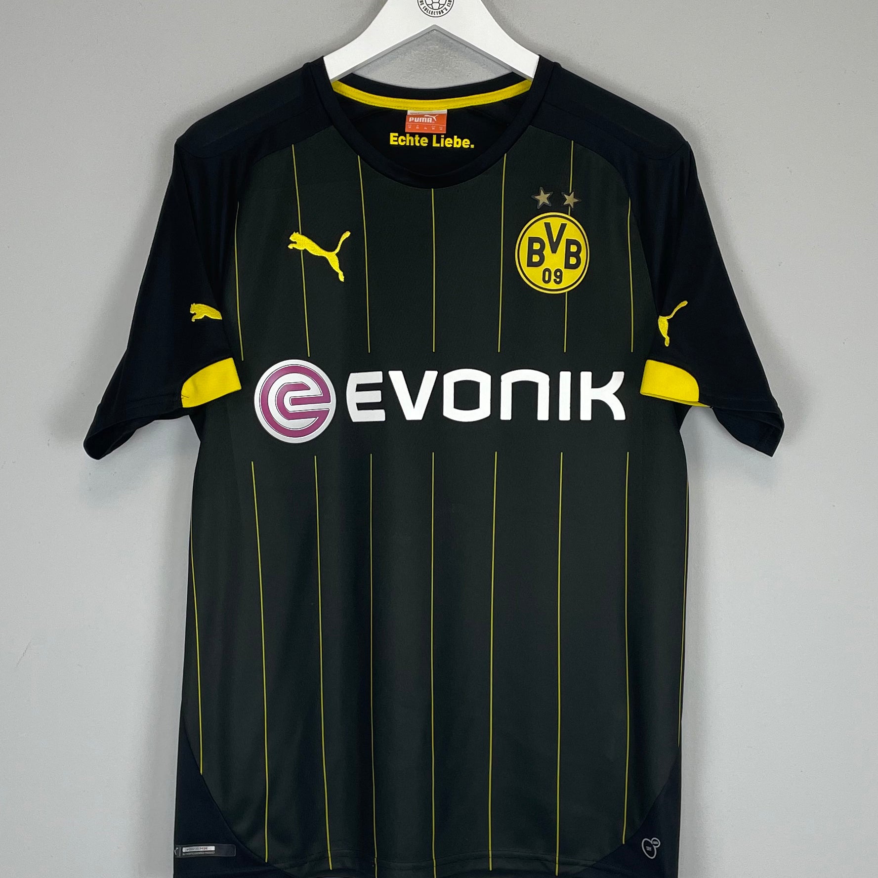 Shop 2014/15 DORTMUND AWAY SHIRT (M) PUMA, classic football shirts, vintage football shirts & retro soccer jerseys at Cult Kits