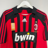 2007/08 AC MILAN RONALDO #99 HOME SHIRT (M) ADIDAS