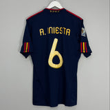 Shop 2010/11 SPAIN A.INIESTA #6 AWAY SHIRT (L) ADIDAS, classic football shirts, vintage football shirts & retro soccer jerseys at Cult Kits