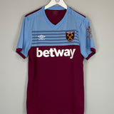 2019/20 WEST HAM HOME SHIRT (M) UMBRO