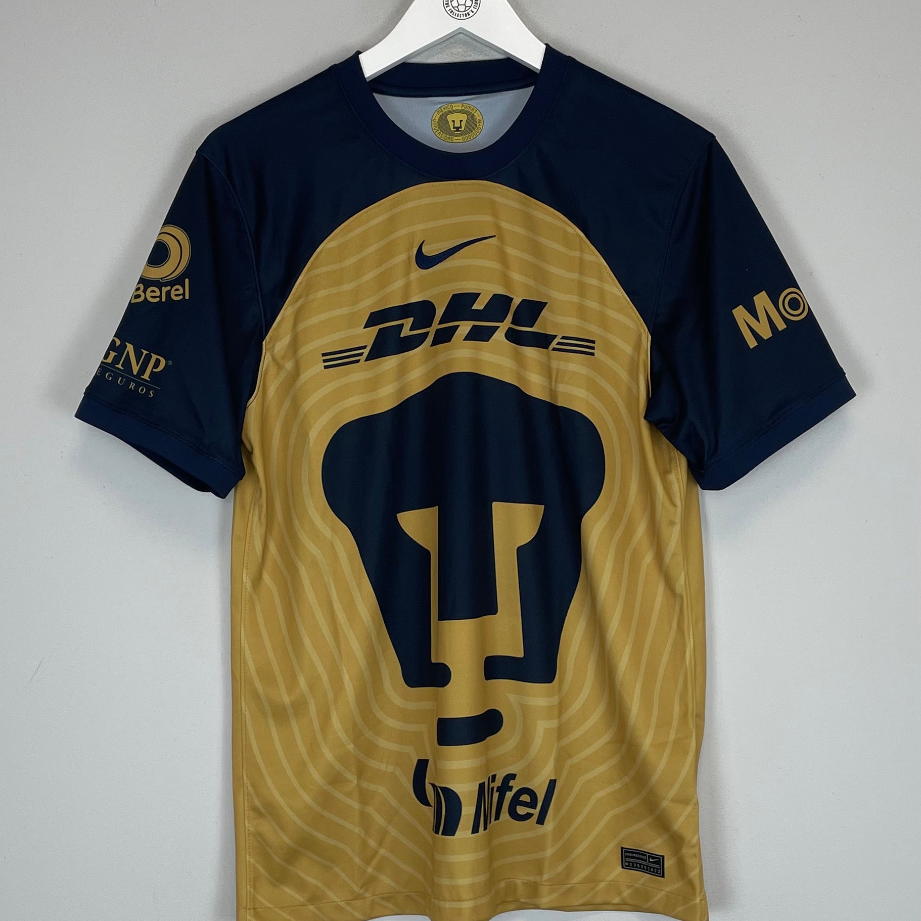 Shop 2022/23 UNAM PUMAS AWAY SHIRT (M) NIKE, classic football shirts, vintage football shirts & retro soccer jerseys at Cult Kits