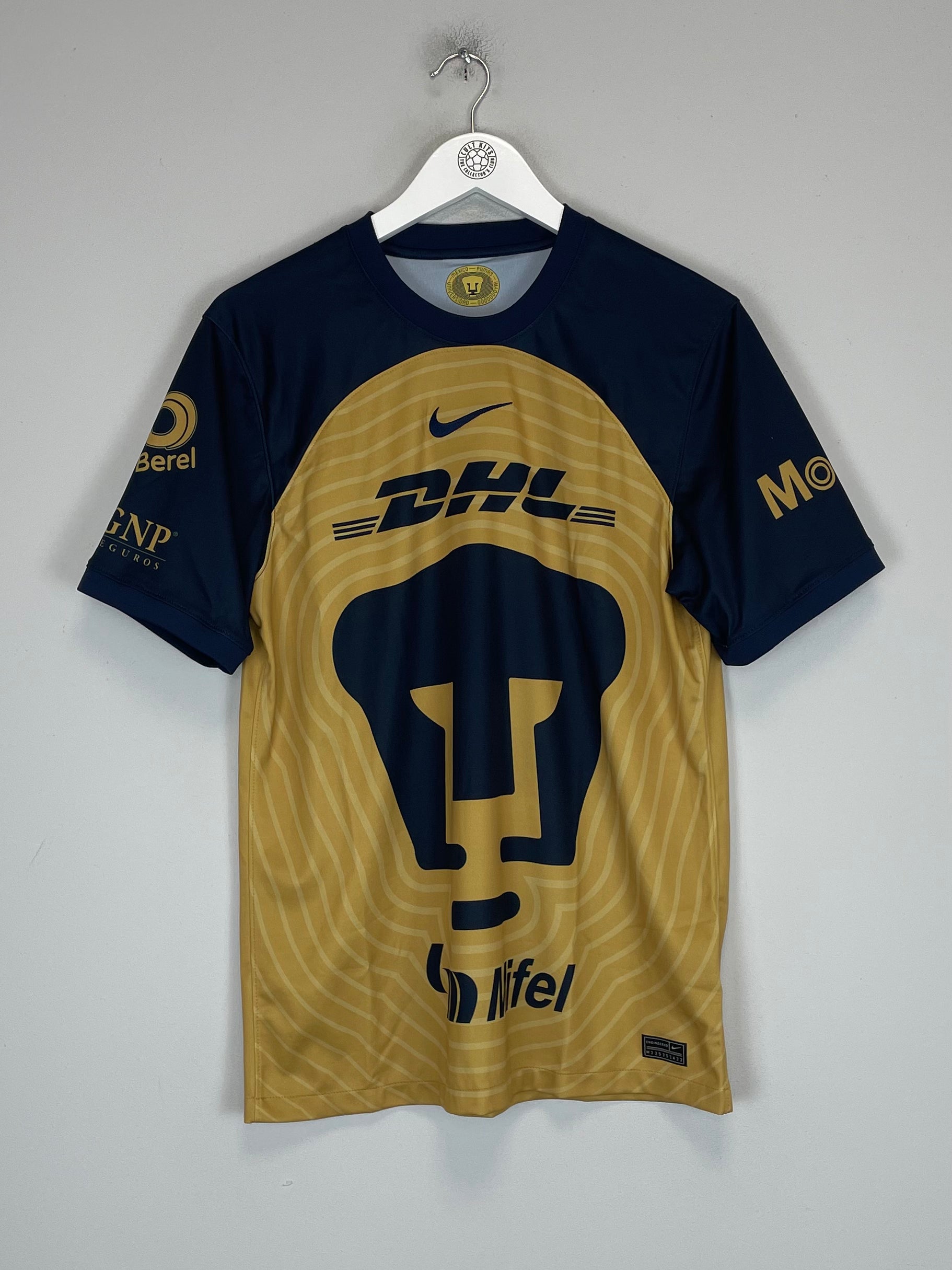 Shop 2022/23 UNAM PUMAS AWAY SHIRT (M) NIKE, classic football shirts, vintage football shirts & retro soccer jerseys at Cult Kits