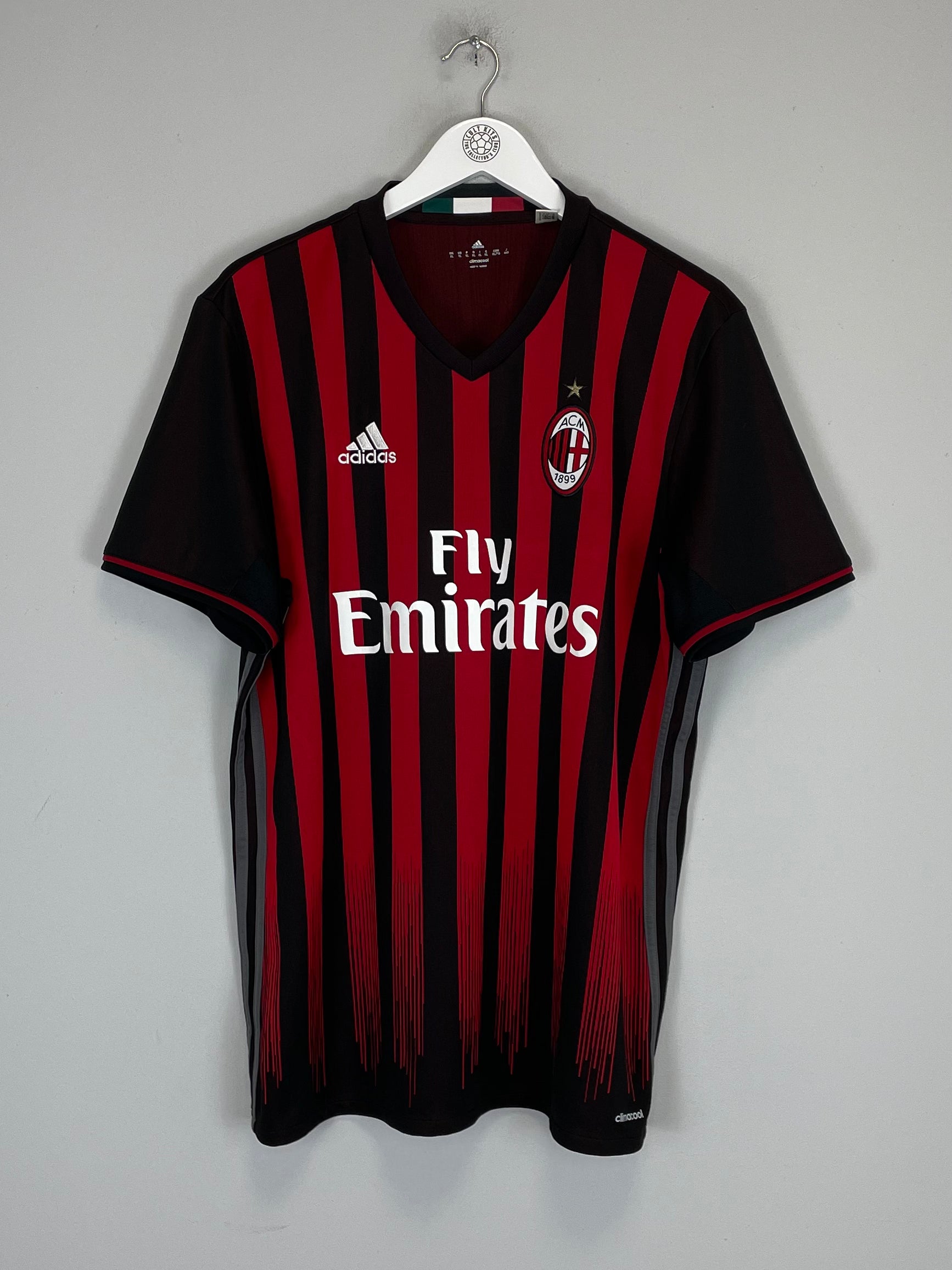 Shop 2016/17 AC MILAN HOME SHIRT (XL) ADIDAS, classic football shirts, vintage football shirts & retro soccer jerseys at Cult Kits