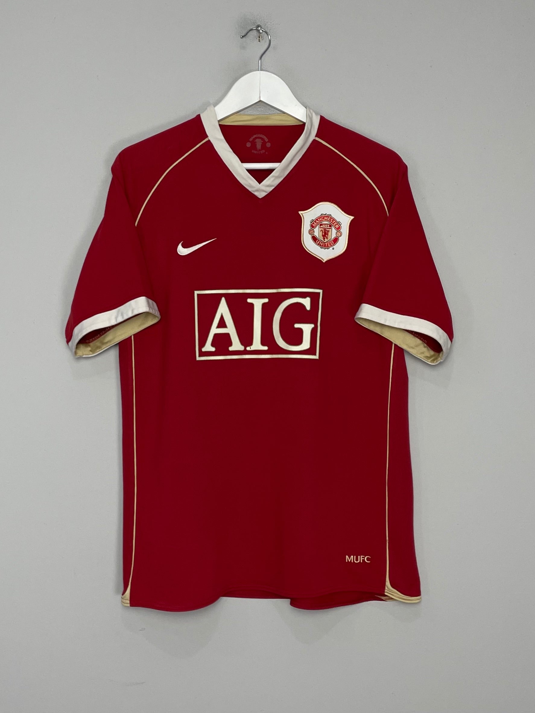 Shop 2006/07 MANCHESTER UNITED RONALDO #7 HOME SHIRT (M) NIKE, classic football shirts, vintage football shirts & retro soccer jerseys at Cult Kits