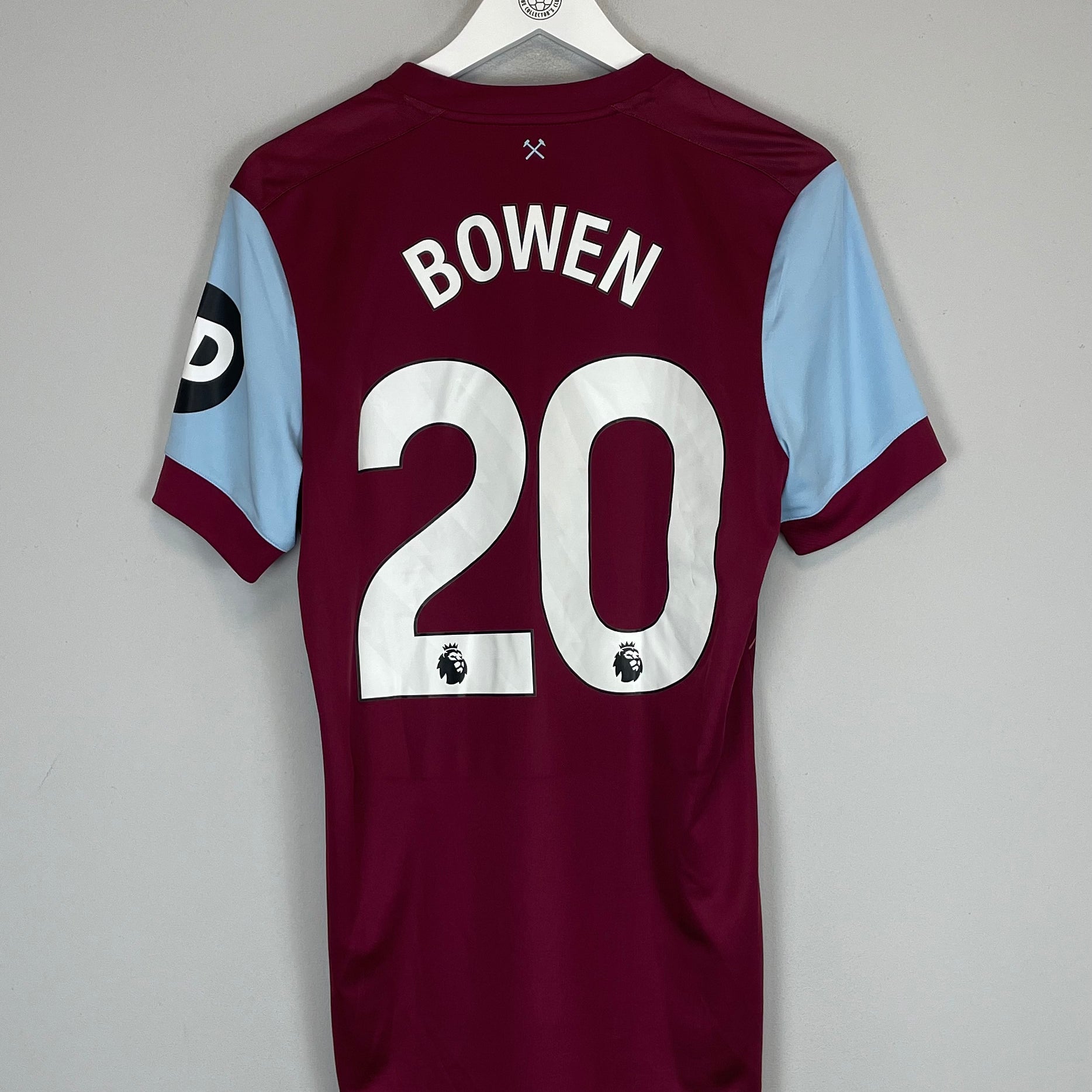 Shop 2023/24 WEST HAM BOWEN #20 HOME SHIRT (M) UMBRO, classic football shirts, vintage football shirts & retro soccer jerseys at Cult Kits