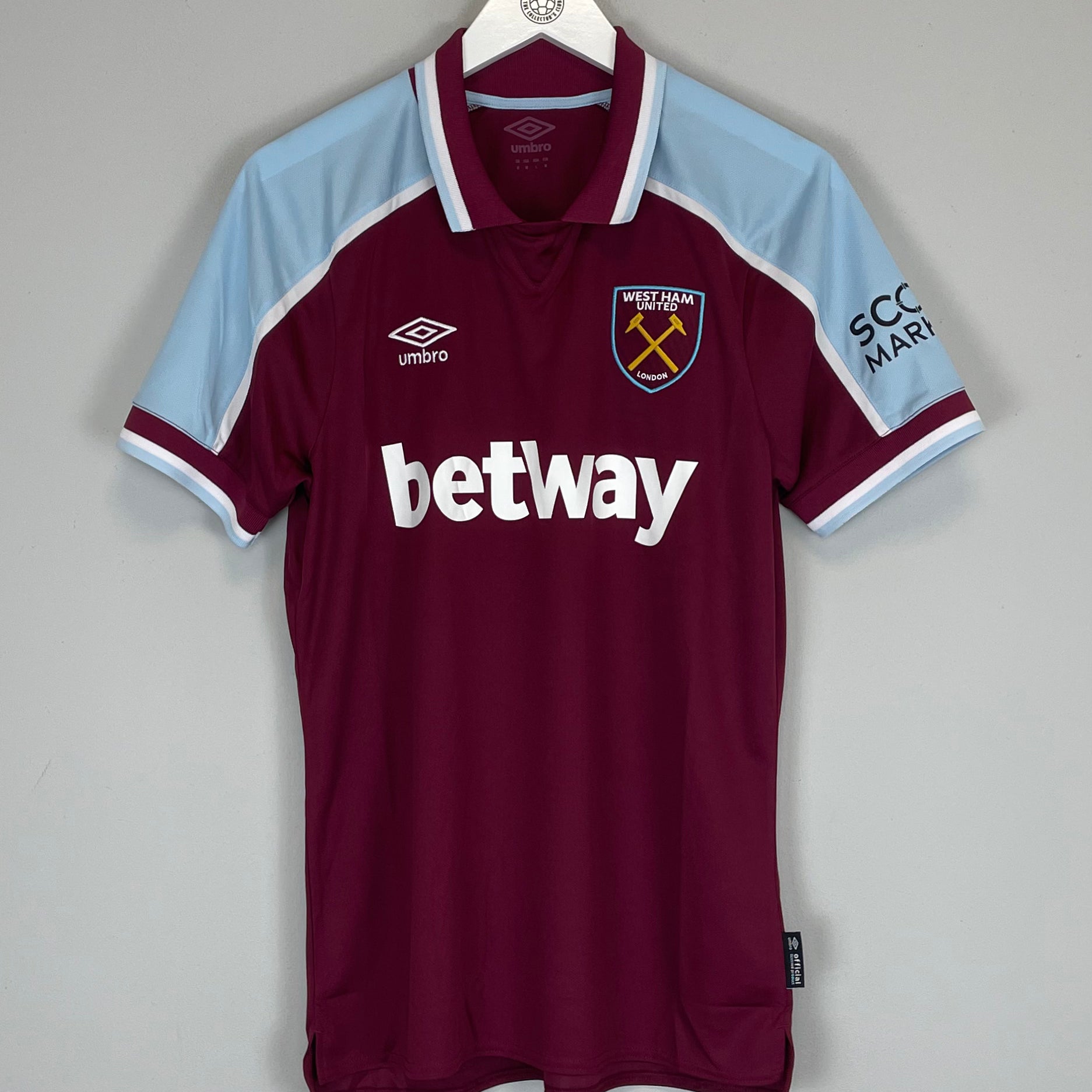 Shop 2021/22 WEST HAM HOME SHIRT (M) UMBRO, classic football shirts, vintage football shirts & retro soccer jerseys at Cult Kits