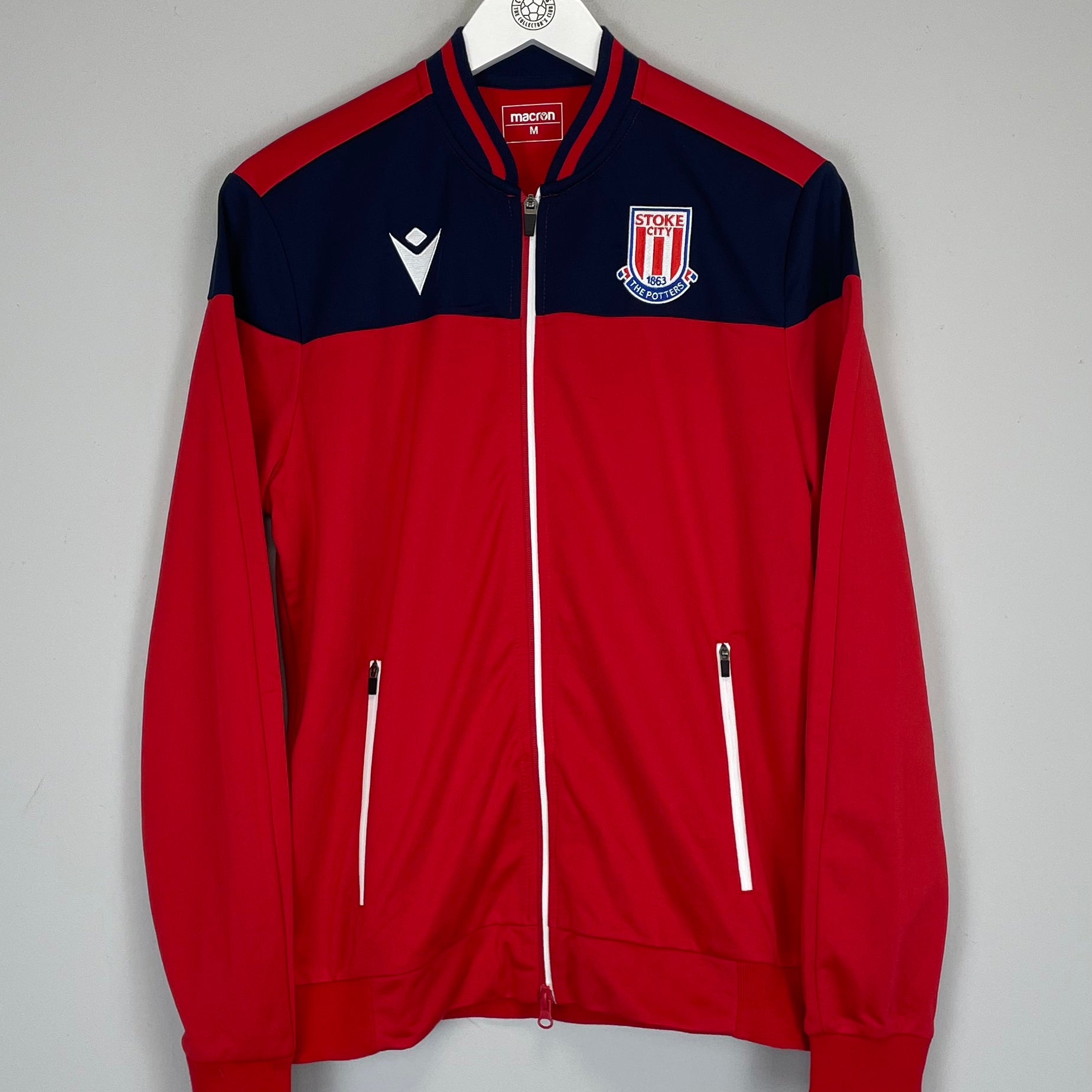 Shop 2019/20 STOKE CITY TRACK JACKET (M) MACRON, classic football shirts, vintage football shirts & retro soccer jerseys at Cult Kits