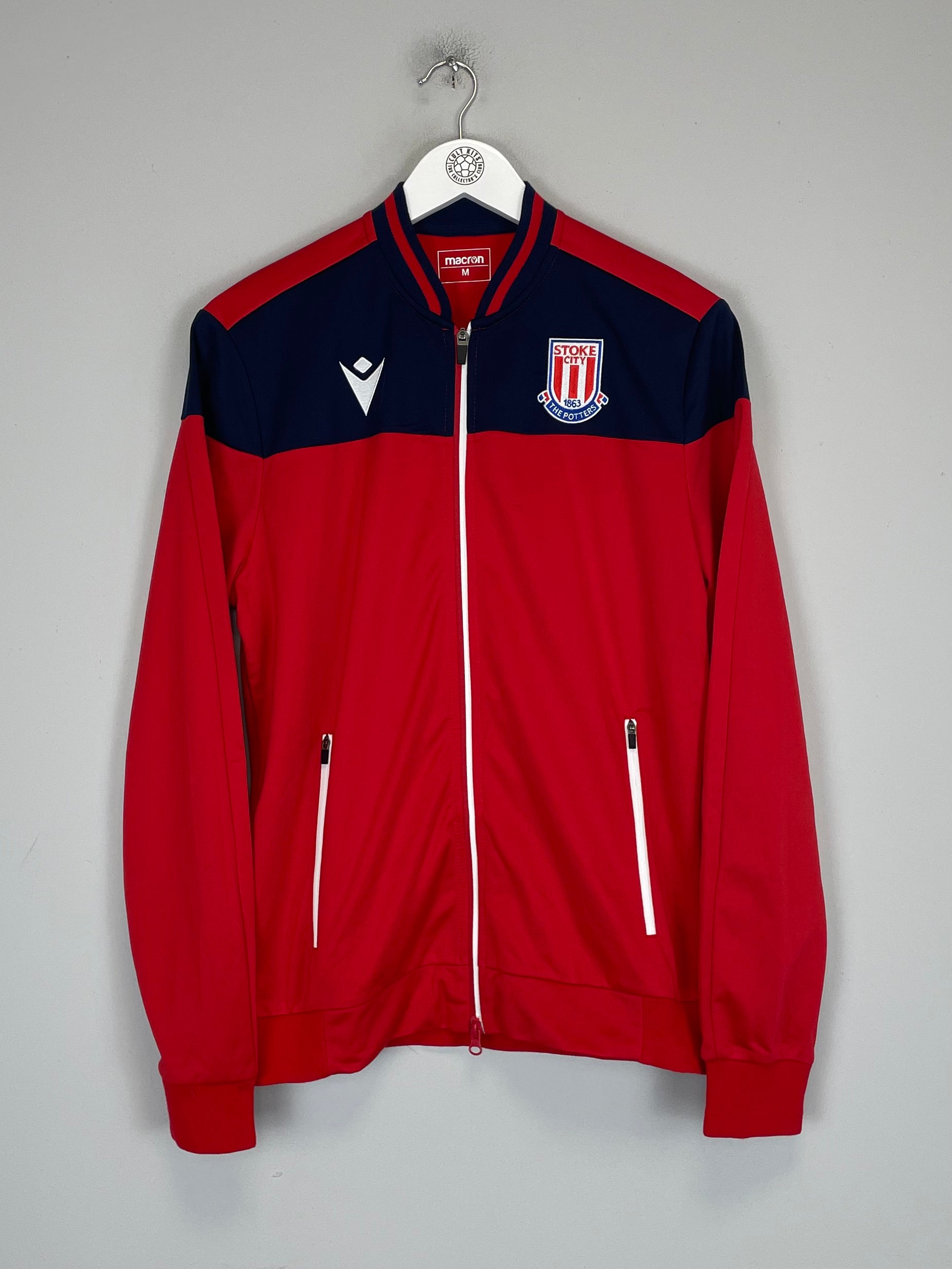 Shop 2019/20 STOKE CITY TRACK JACKET (M) MACRON, classic football shirts, vintage football shirts & retro soccer jerseys at Cult Kits