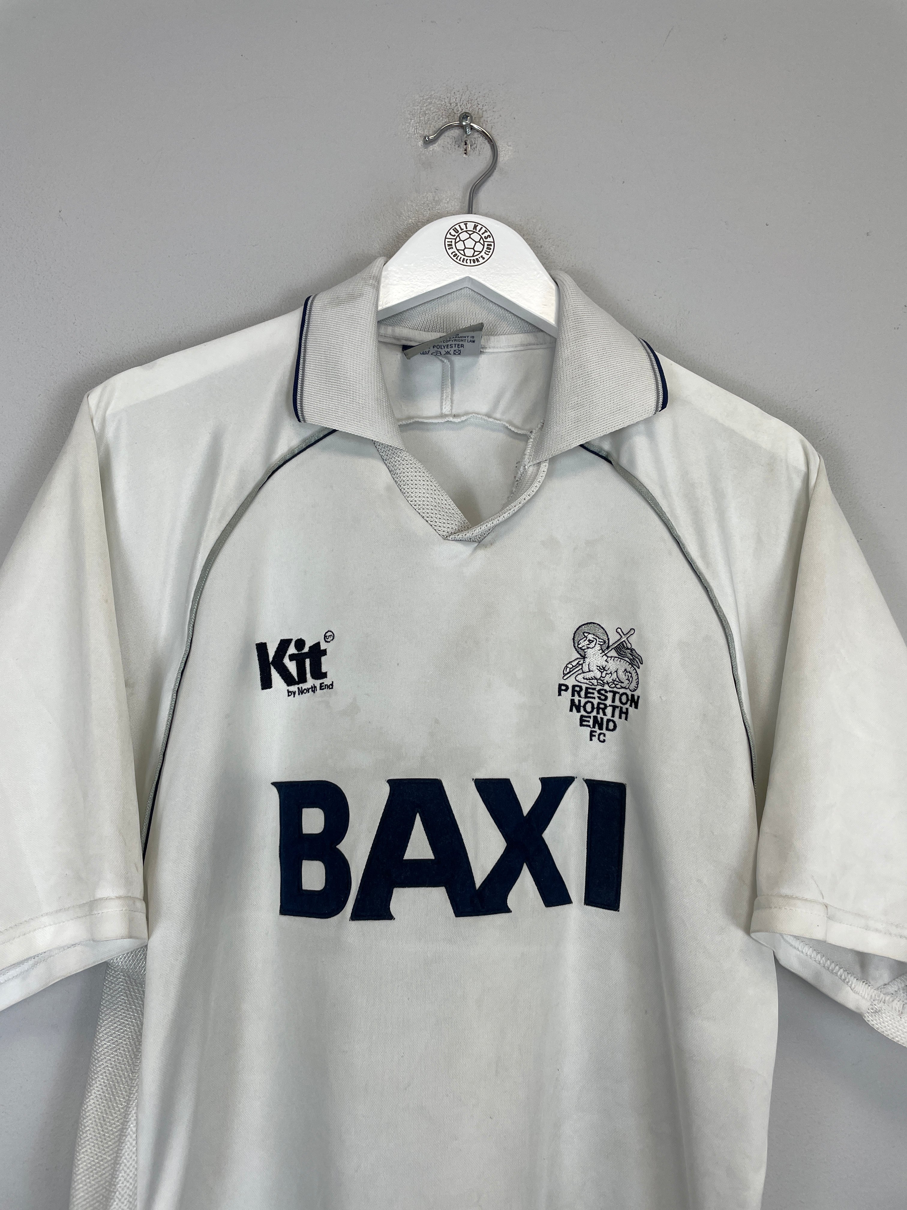 Shop 1998/00 PRESTON NORTH END *SIGNED* HOME SHIRT (M) KIT, classic football shirts, vintage football shirts & retro soccer jerseys at Cult Kits