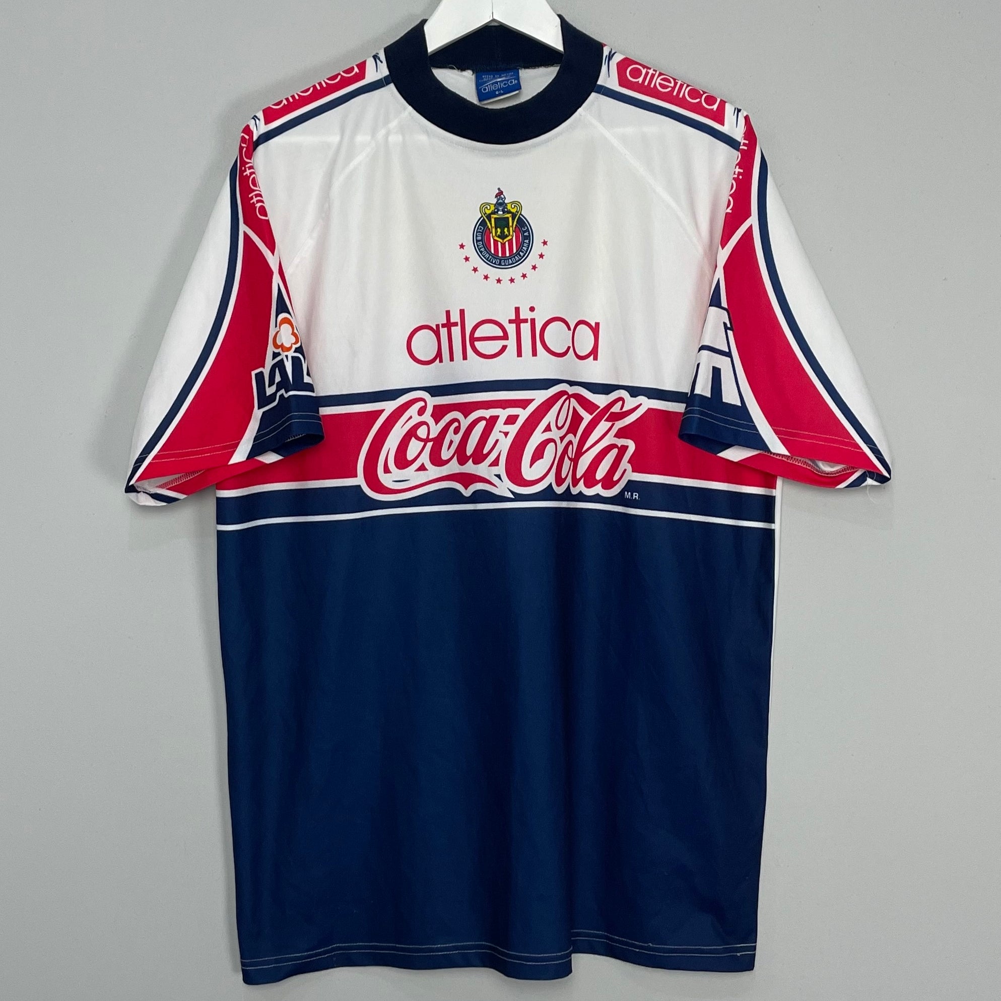 Shop 1998/99 CHIVAS GUADALAJARA TRAINING SHIRT (L) ATLETICA, classic football shirts, vintage football shirts & retro soccer jerseys at Cult Kits