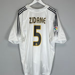 Shop 2004/05 REAL MADRID ZIDANE #5 HOME SHIRT (XL) ADIDAS, classic football shirts, vintage football shirts & retro soccer jerseys at Cult Kits