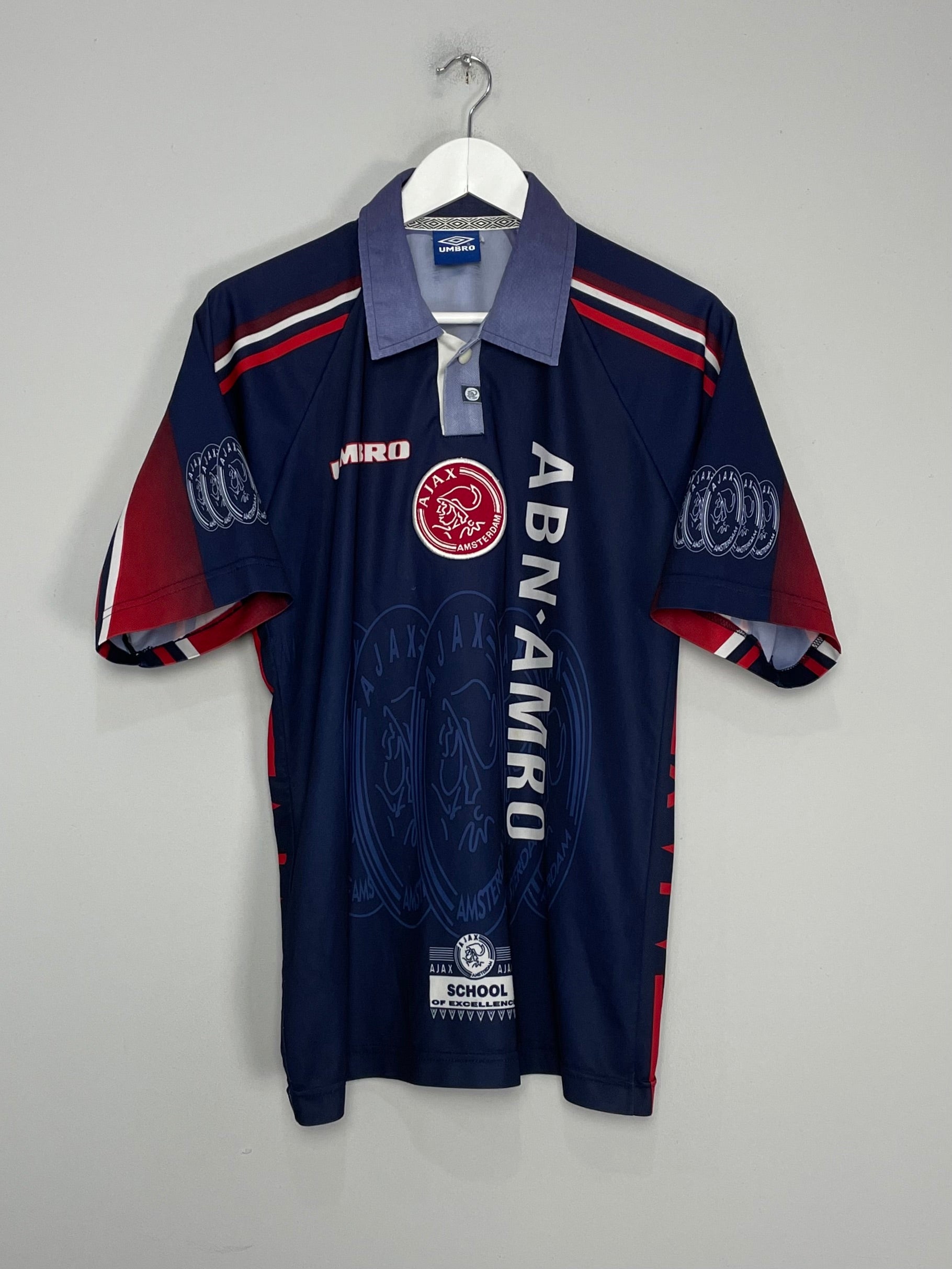 Shop 1997/99 AJAX AWAY SHIRT (S) UMBRO, classic football shirts, vintage football shirts & retro soccer jerseys at Cult Kits