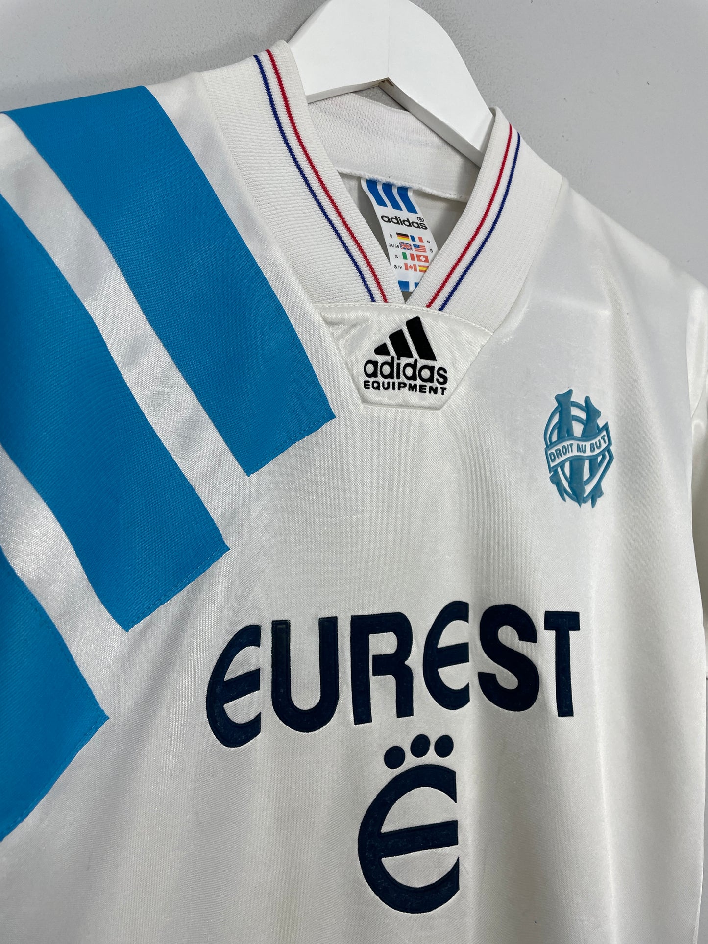 1992/94 MARSEILLE #9 HOME SHIRT (S) ADIDAS